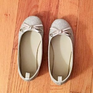 NWOT Gymboree Girl's Gold Ballet Flats Size 10